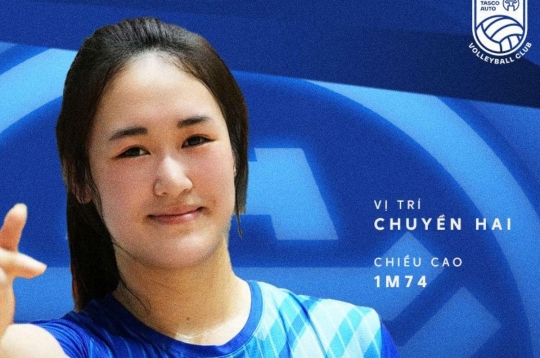 Chuyền hai trẻ hàng đầu bóng chuyền nữ Việt Nam khoác áo Hà Nội