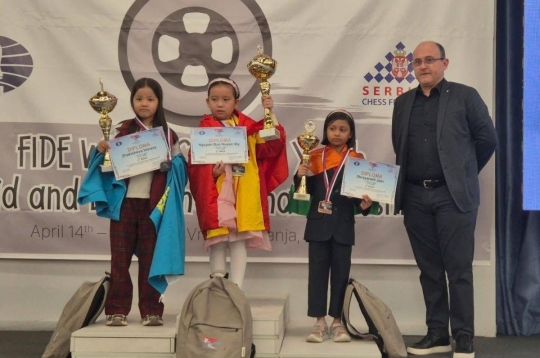 Kì thủ Việt Nam 8 tuổi vô địch cờ vua thế giới