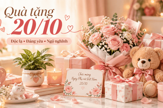 20/10 tặng gì? 18 món quà độc lạ, đáng yêu theo từng khung giờ từ sáng đến tối