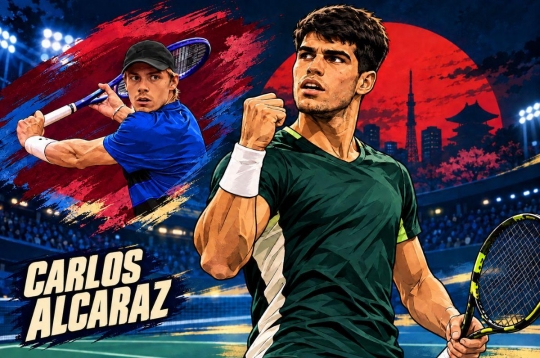 Alcaraz thoát hiểm nghẹt thở, hẹn đấu “cao thủ trái một tay” ở tứ kết Japan Open