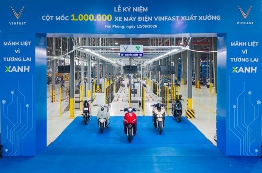 VinFast chính thức chạm mốc 1 triệu xe máy điện xuất xưởng