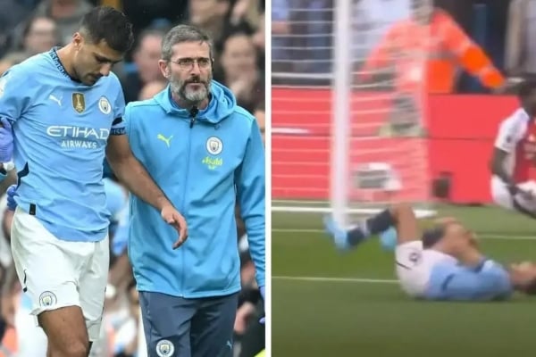 Rodri chấn thương nặng, Man City lo sốt vó