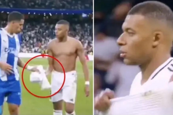 Cầu thủ La Liga bị chỉ trích vì 'hành động lạ' với Mbappe