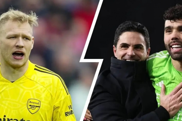 Aaron Ramsdale nói thẳng về David Raya khi rời Arsenal