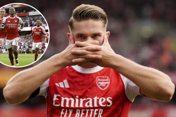 Gyokeres lập cú đúp, Arsenal hủy diệt Leeds lên ngôi đầu Ngoại hạng Anh