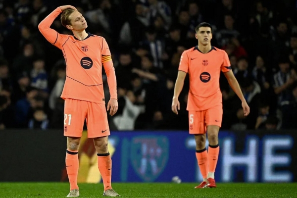 Yamal im tiếng, Barca bị Real Sociedad quật ngã trên sân khách