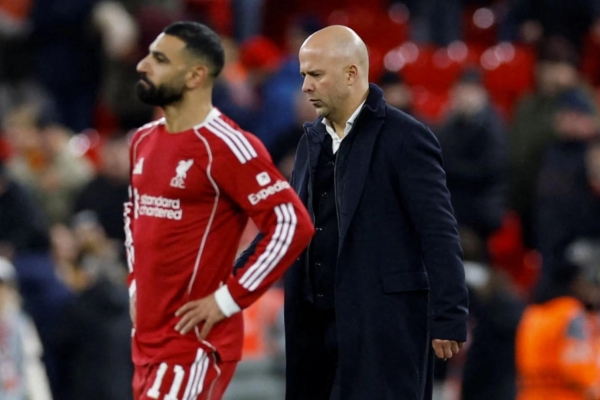 HLV Slot: 'Trọng tài đã đã cướp đi chiến thắng của Liverpool'