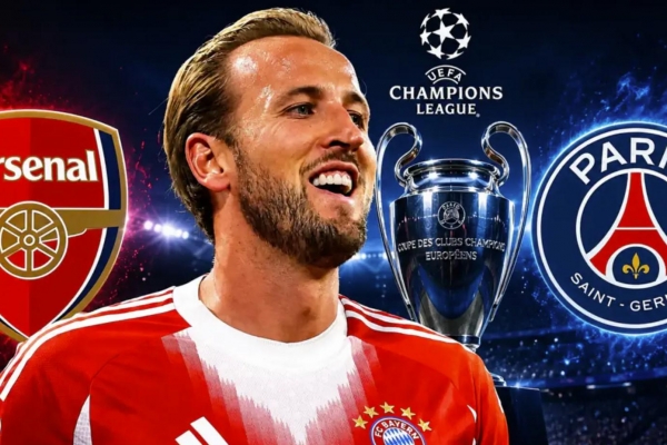 Harry Kane dự đoán bất ngờ kết quả chung kết cúp C1 Arsenal vs PSG