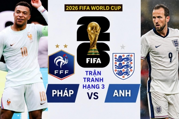Dự đoán bàn thắng, góc & thẻ phạt Pháp vs Anh, 4h00 ngày 19/07 - World Cup 2026