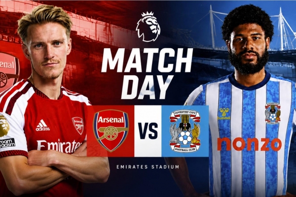 Dự đoán tỷ số Arsenal vs Coventry, 2h00 ngày 22/8: Pháo thủ thị uy