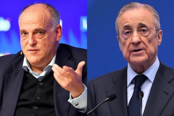 Chủ tịch La Liga cáo buộc Florentino Perez nói dối