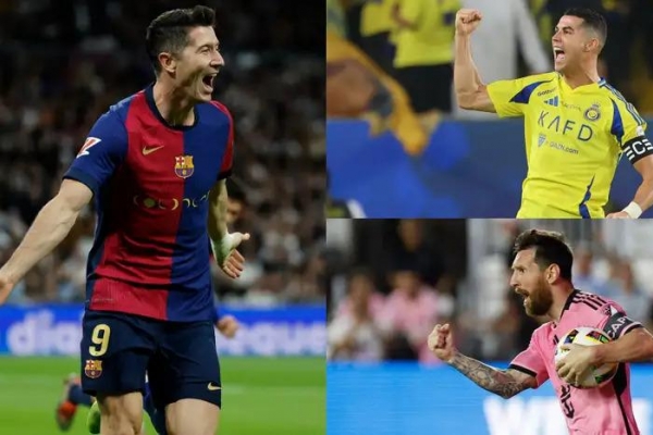 Chói sáng tại Barca, Lewandowski tiệm cận Ronaldo và Messi tại Cúp C1