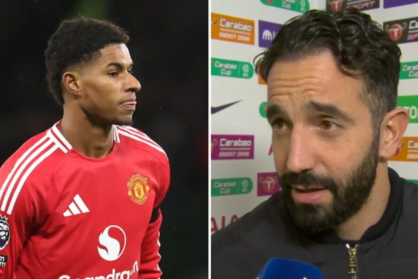 HLV Amorim tuyên bố lý do loại bỏ Rashford khỏi đội hình MU