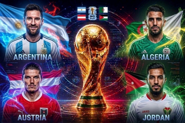 Siêu máy tính dự đoán kết quả bảng J World Cup 2026: Argentina có tránh được lời nguyền nhà vô địch?
