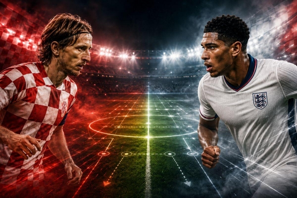 Điểm nóng đại chiến Anh - Croatia: Modric vs Bellingham
