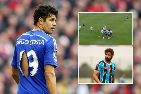 Diego Costa đòi tẩn cầu thủ đáng tuổi cháu, lĩnh ngay thẻ đỏ