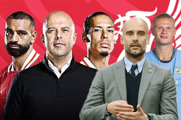 Liverpool vs Man City: Sự khác biệt giữa Slot và Pep