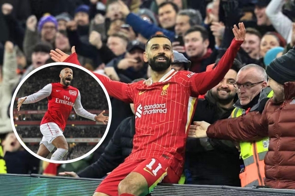 Salah chính thức vượt qua Thierry Henry