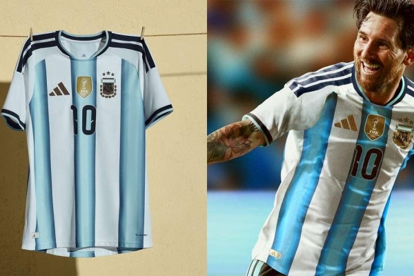 ĐKVĐ Argentina trình làng mẫu áo 'ghi dấu Messi' tại World Cup 2026