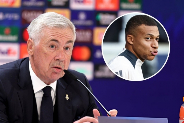 Ancelotti báo tin không thể vui hơn về Mbappe trước thềm đấu Lille