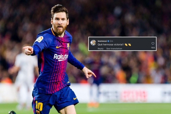 Messi lên tiếng sau chiến thắng của Barca trước Real Madrid