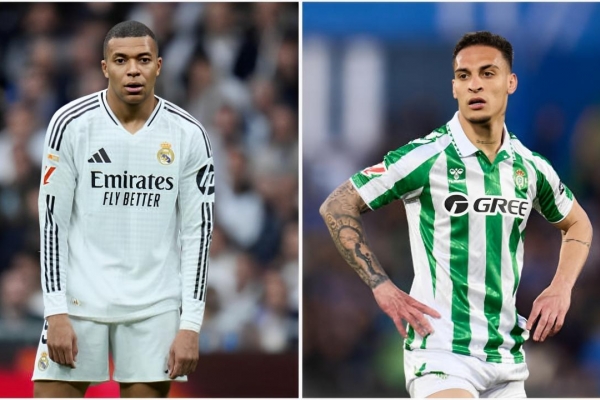 Rõ khả năng Mbappe ra sân đấu Antony cùng Real Betis