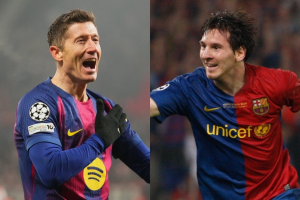 CHÍNH THỨC: Lewandowski sánh ngang Messi tại Champions League