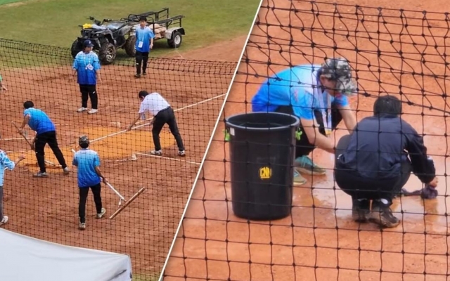 Sốc với tình trạng sân thi đấu SEA Games 2025 bị ngập nước