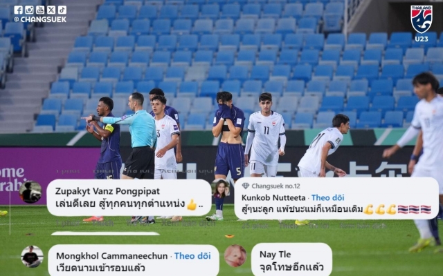 CĐV Thái Lan nhắc đến Việt Nam sau khi hòa trước Iraq