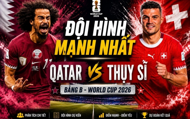 Đội hình mạnh nhất Qatar vs Thụy Sỹ: Đại gia châu Á đấu cỗ máy kỷ luật châu Âu