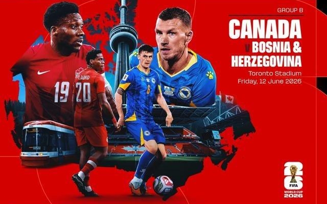 Link xem trực tiếp Canada vs Bosnia-Herzegovina hôm nay 13/6 trên VTV