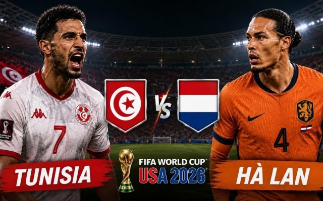 Trực tiếp bóng đá Tunisia vs Hà Lan, 6h00 hôm nay 26/6