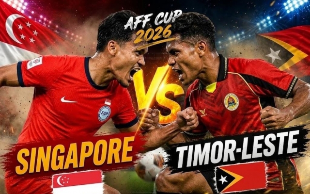 Xem trực tiếp Singapore vs Timor Leste, 18h00 ngày 27/7 - AFF Cup 2026