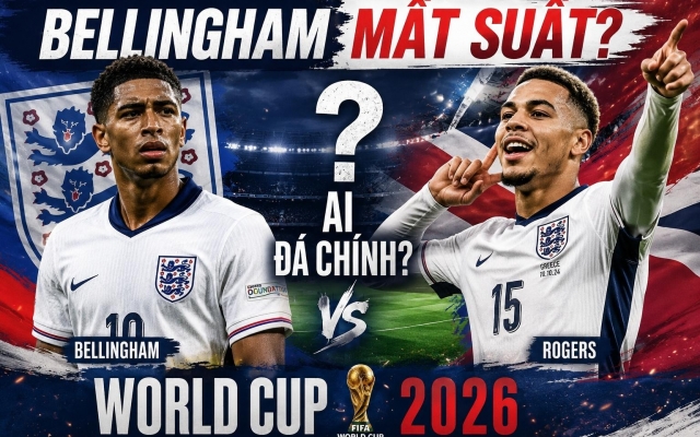 Huyền thoại ĐT Anh gây tranh cãi về suất đá chính World Cup của Bellingham