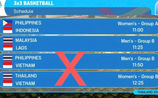 Thái Lan liên tục sai quốc kỳ tại SEA Games 33