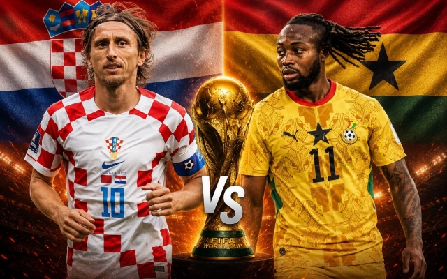 Trực tiếp bóng đá Croatia vs Ghana, 4h00 hôm nay 28/6