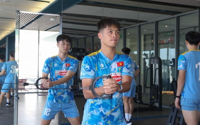 U22 Việt Nam miệt mài tập gym, chờ ngày đấu Malaysia