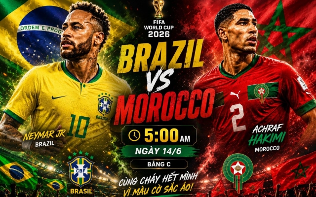 Đội hình mạnh nhất Brazil vs Morocco: Neymar đá ở vị trí nào?