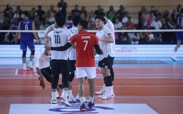 Bóng chuyền nam Indonesia đặt mục tiêu bảo vệ vàng tại SEA games 33