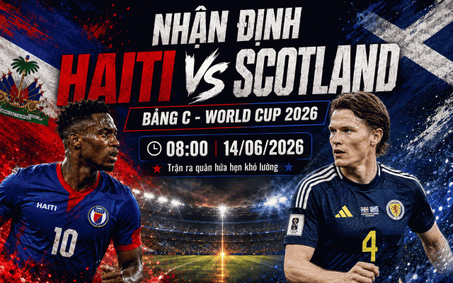 Xem trực tiếp Haiti vs Scotland - World Cup 2026 ở đâu?