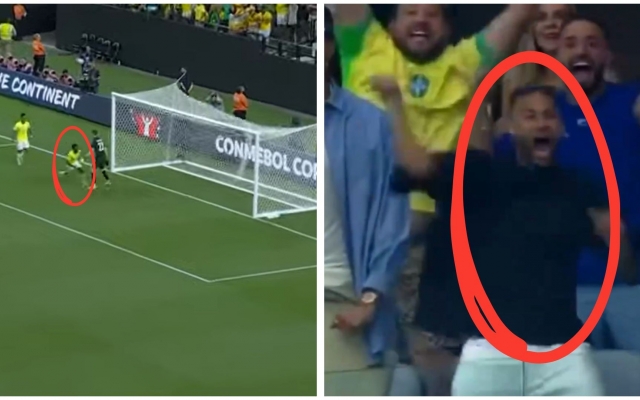 Chứng kiến đàn em tỏa sáng, Neymar không thể kìm nén phản ứng