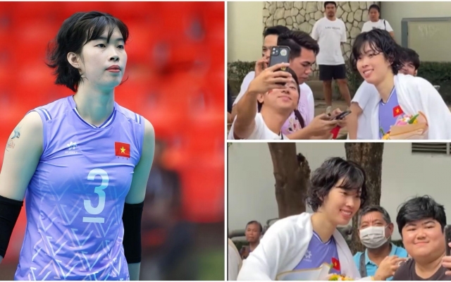 Đội trưởng bóng chuyền Việt Nam được fan Thái Lan săn đón như 'sao hạng A'