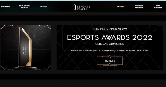 Esports Awards 2022: Danh sách các hạng mục và đề cử