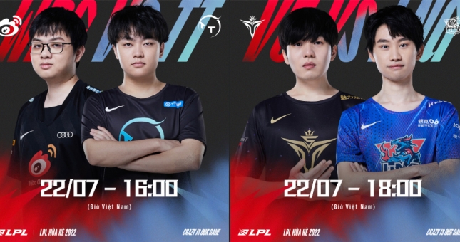 Trực tiếp LPL mùa Hè ngày 22/7: WBG - TT, V5 - LNG