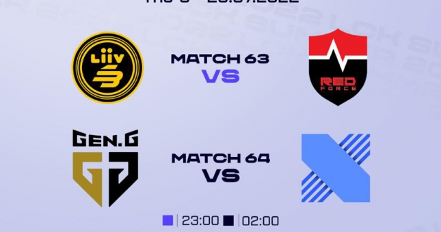 Lịch thi đấu LCK Mùa Hè 2022 hôm nay 28/7: Tâm điểm GEN - DRX