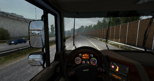 Game thủ này dựng cả cabin xe tải để chơi Truck Simulator