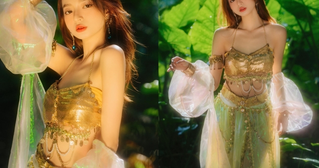 Chi Củ Cải khiến fan 'bấn loạn' khi hóa thân thành vũ nữ Ba Tư