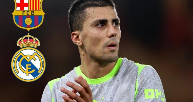 Barca bất ngờ nhảy vào cuộc đua giành chữ ký của Rodri cùng Real Madrid