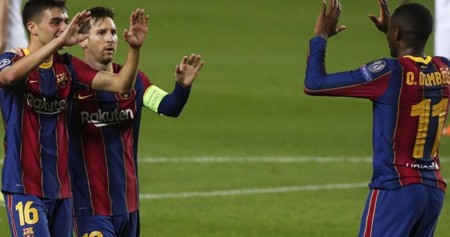 Dembele tỏa sáng phút cuối, Barca chỉ còn kém Atletico 1 điểm