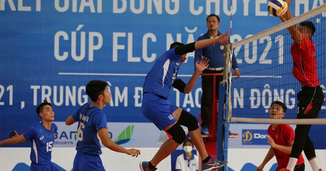 BTL Cảnh sát Cơ động thắng nghẹt thở Quân khu 3 ở VCK bóng chuyền Hạng A